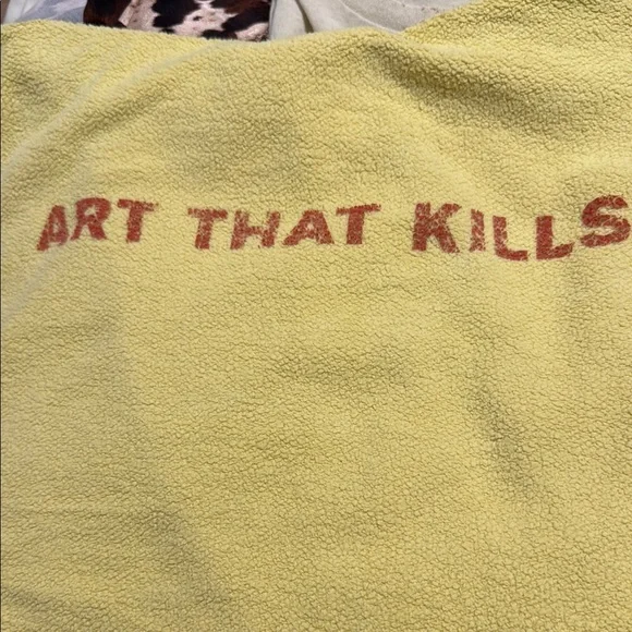 Gallery Dept Neon Yellow Cold Shoulder Sweater